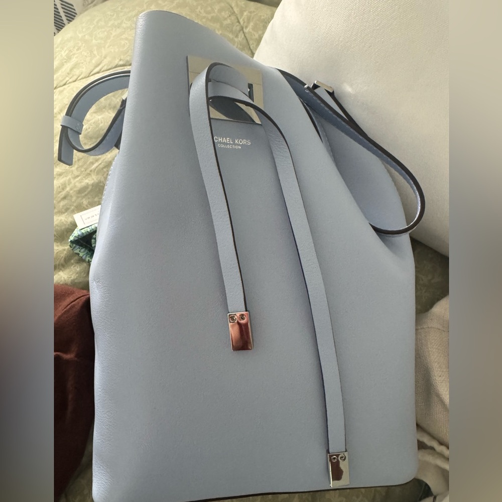 Michael Kors Light Blue Bucket Bag
